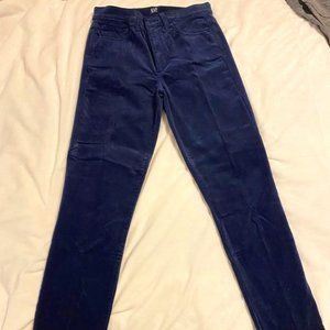 Gap True Skinny Black Velvet Jeans size 28.